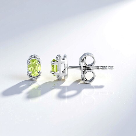 Orecchini in argento con Peridoto