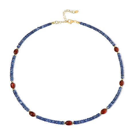 Edelstein-Silberhalskette