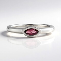 Anello in argento con Rubellite