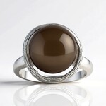 Anello in argento con Perla Tahitiana (TPC)