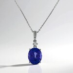 Collana in oro con Tanzanite AAA (CIRARI)
