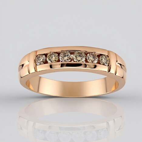 Bague en or et Diamant rose de France SI1 d'Argyle  (Annette)