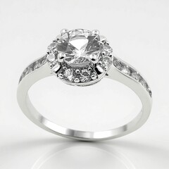 Anello in argento con Danburite