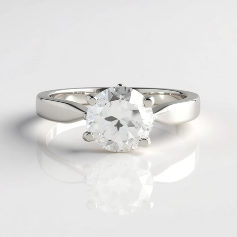 Anello in argento con Topazio Bianco