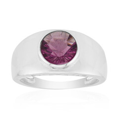 Pink Flouorite Silver Ring