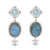 Boucles d'oreilles en argent et Labradorite (Dallas Prince Designs)