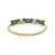 Gouden ring met Zambia-smaragdstenen (de Melo Gold)