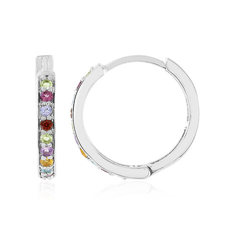 Boucles d'oreilles en argent et Grenat Tsavorite