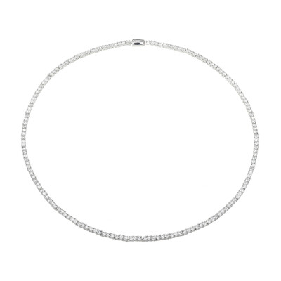 Collier en argent et Topaze blanche (Adela Silber)