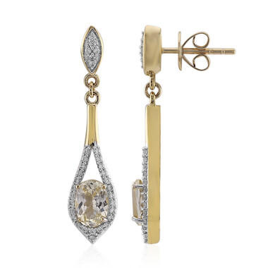 Orecchini in oro con Euclasio del Brasile (Mark Kaufman)