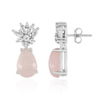Orecchini in argento con Calcedonio Rosa