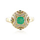 Bague en or et Emeraude de Zambie (de Melo)