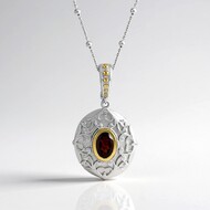 Collier en argent et Nacre blanc (Dallas Prince Designs)
