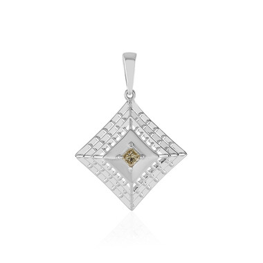 I2 Champagner-Diamant-Goldanhänger (Ornaments by de Melo)