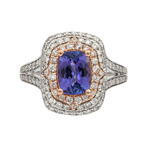 Anello in oro con Tanzanite AAA (CIRARI)