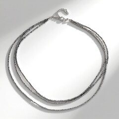 Collana in argento con Ematite Argentata