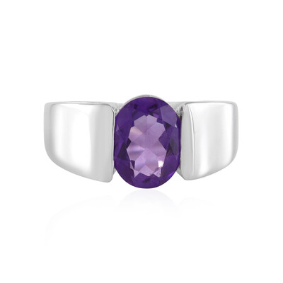 Siberian Amethyst Silver Ring