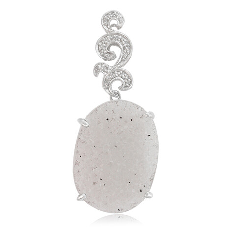 Colgante en plata con Ágata brillante