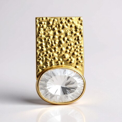 Ciondolo in argento con Quarzo Bianco (MONOSONO COLLECTION)