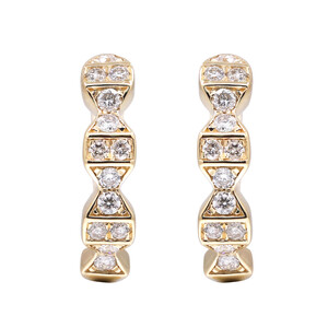 Boucles d'oreilles en or et Diamant I1 (H) (CIRARI)