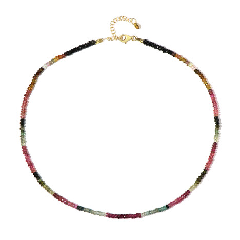 Fancy Tourmaline Silver Necklace