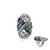 Anello in argento con Conchiglia Abalone (Art of Nature)