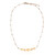 Orange Freshwater Pearl Silver Necklace (TPC)