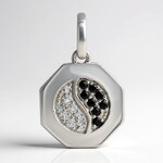 Ciondolo in argento con Topazio Bianco