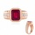 Madagascar Ruby Silver Ring (de Melo Essence)