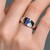 Bague en argent et Tanzanite