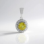 Ciondolo in argento con Sfene