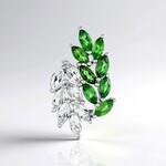 Ciondolo in argento con Apatite Verde