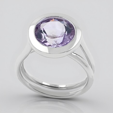 Anello in argento con Ametista Rose de France