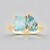 Anello in argento con Topazio Blu Cielo