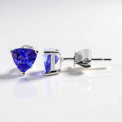 Orecchini in oro con Tanzanite AAA