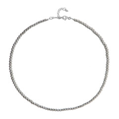 Silver Hematite Silver Necklace