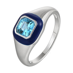 Bague en argent et Topaze de Marambaia
