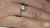 Zilveren ring met een zirkoon