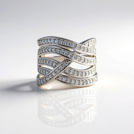 Anello in argento con Zircone