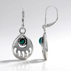 Orecchini in argento con Turchese Kingman Mohave Blu (Jones Lee)