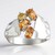 Anello in argento con Topazio Imperiale Ouro Preto (Pallanova)