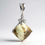 Ciondolo in argento con Magnesite