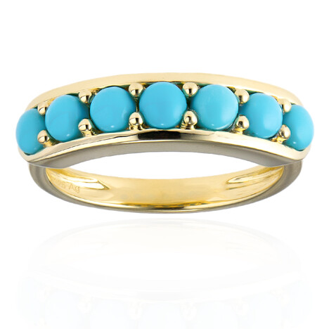 Anillo en plata con Turquesa bella durmiente