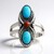 Anello in argento con Turchese Kingman Mohave Blu (Jones Lee)