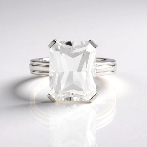Anello in argento con Quarzo Bianco (de Melo Essence)