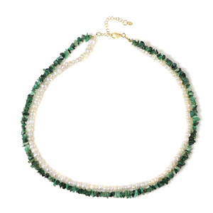 Zambian Emerald Silver Necklace