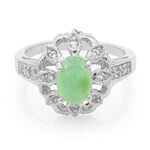 Anillo en plata con Crisoprasa imperial