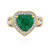 Pit D8-Smaragd-Silberring (Gems en Vogue)
