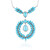 Sleeping Beauty-Türkis-Silbercollier