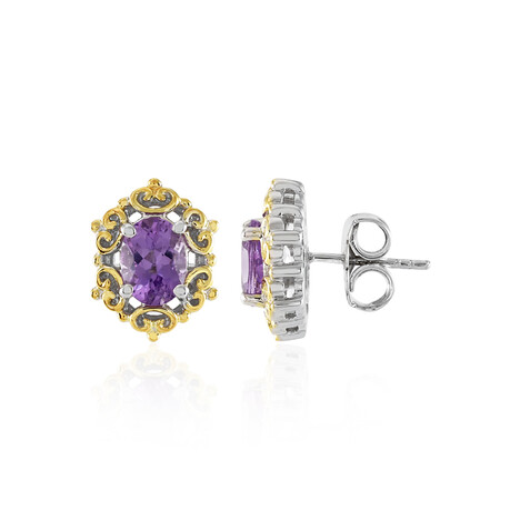 Lavendel-Amethyst-Silberohrringe (Dallas Prince Designs)